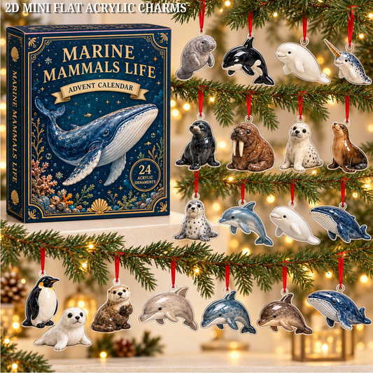 Marine Mammals Life Advent Calendar 2026 - 24-Day Festive Countdown, Acrylic Charms Blind Box - Gift For Fish Lovers f7fd5ad8-da25-494c-bed3-f53803960982-mammals-text.png