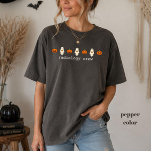 Custom Radiology Crew Shirt, Personalized Halloween X-Ray Tech Tee, Ghost Radiology Gift, Radiologic Technologist, Comfort Colors f81e3f1f-ccb6-4c6b-a093-f8189eb578b4-4.jpg
