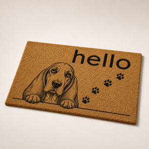Hello Dog Sketch Doormat - Doormat f84f04e7-ebd6-4362-977d-38062f42ed06.jpg