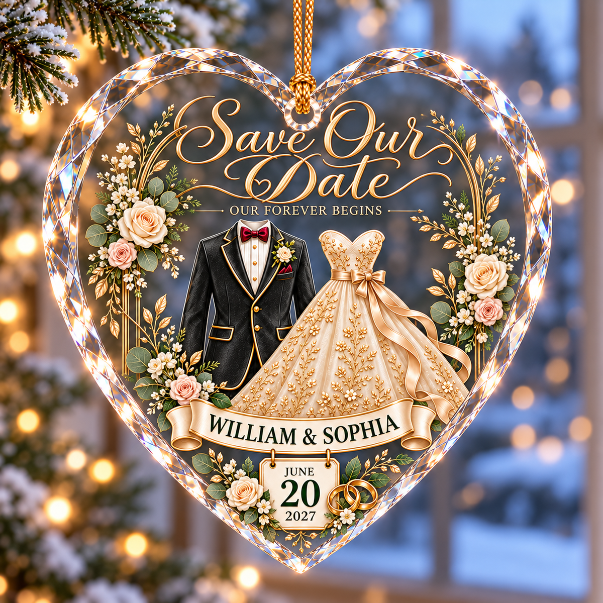 Personalized Save the Date Heart Christmas Ornament – Custom Couple Names and Wedding Date, Engagement Gift for Bride and Groom f852fc01-0912-4a8d-9e63-49dd93adddfc-Heart-Shaped-Wedding-Save-Our-Date-Ornament.png