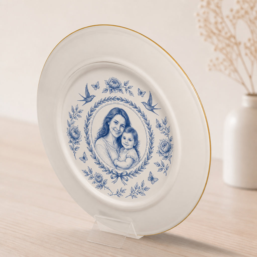 Custom Toile de Jouy Portrait Ceramic Plate - Personalized Personalized Ceramic Plate f855f3e8-5c67-4a08-a2df-e6234ec78d29.jpg