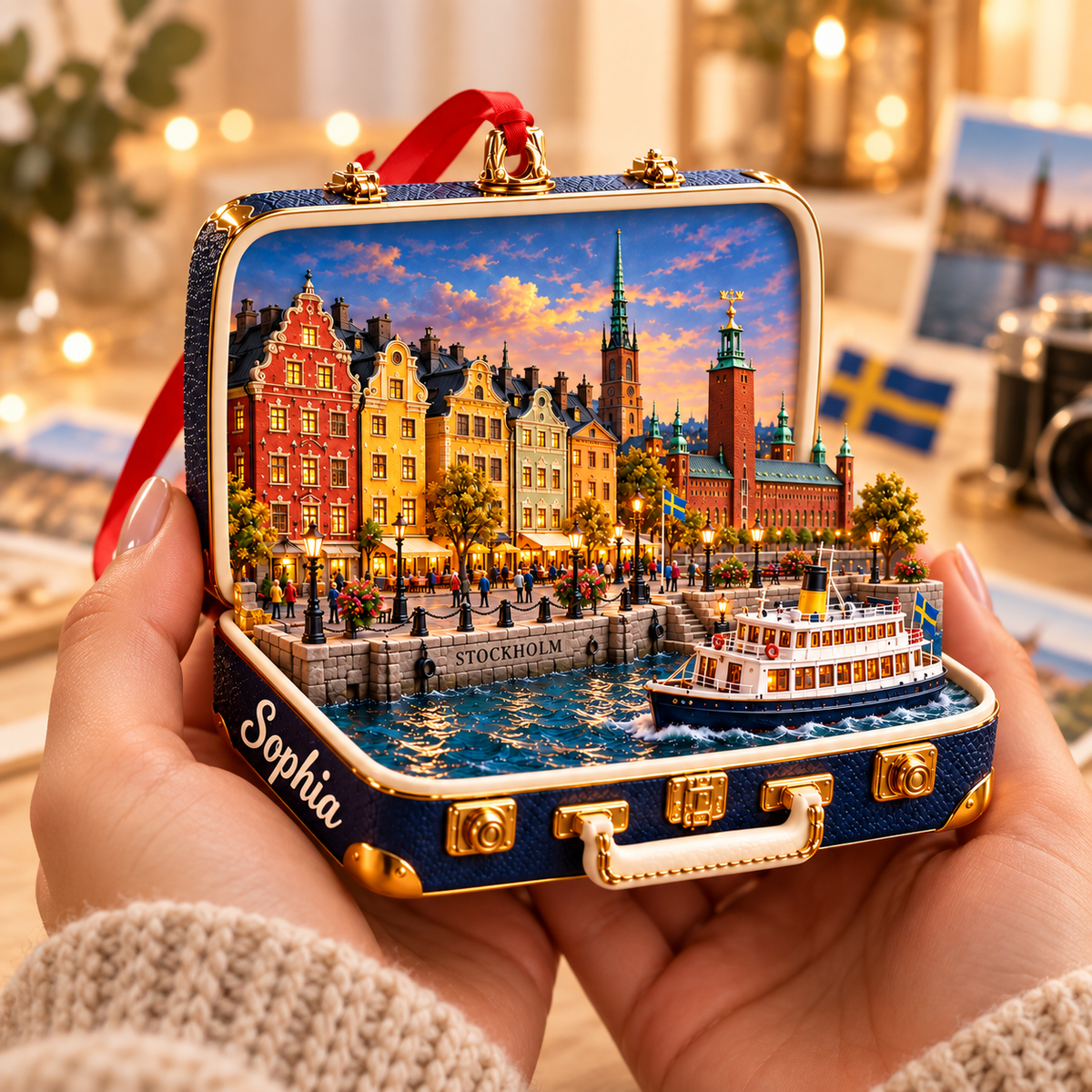 Personalized 3D Stockholm Suitcase Christmas Ornament – Stockholm Sweden Travel Souvenir & Gift for Stockholm Lovers f858deea-df62-4088-97de-eaf57588bbac-Sophia-s-Stockholm-suitcase-ornament-4.png
