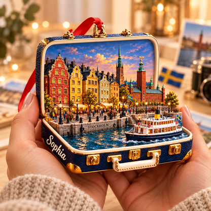 Personalized 3D Stockholm Suitcase Christmas Ornament – Stockholm Sweden Travel Souvenir & Gift for Stockholm Lovers f858deea-df62-4088-97de-eaf57588bbac-Sophia-s-Stockholm-suitcase-ornament-4.png