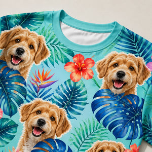 Custom Pet Photo Tropical AOP Tee - Personalized T-Shirt - All over printed f8691911-4b01-4f17-85db-41a911dc33ee.jpg