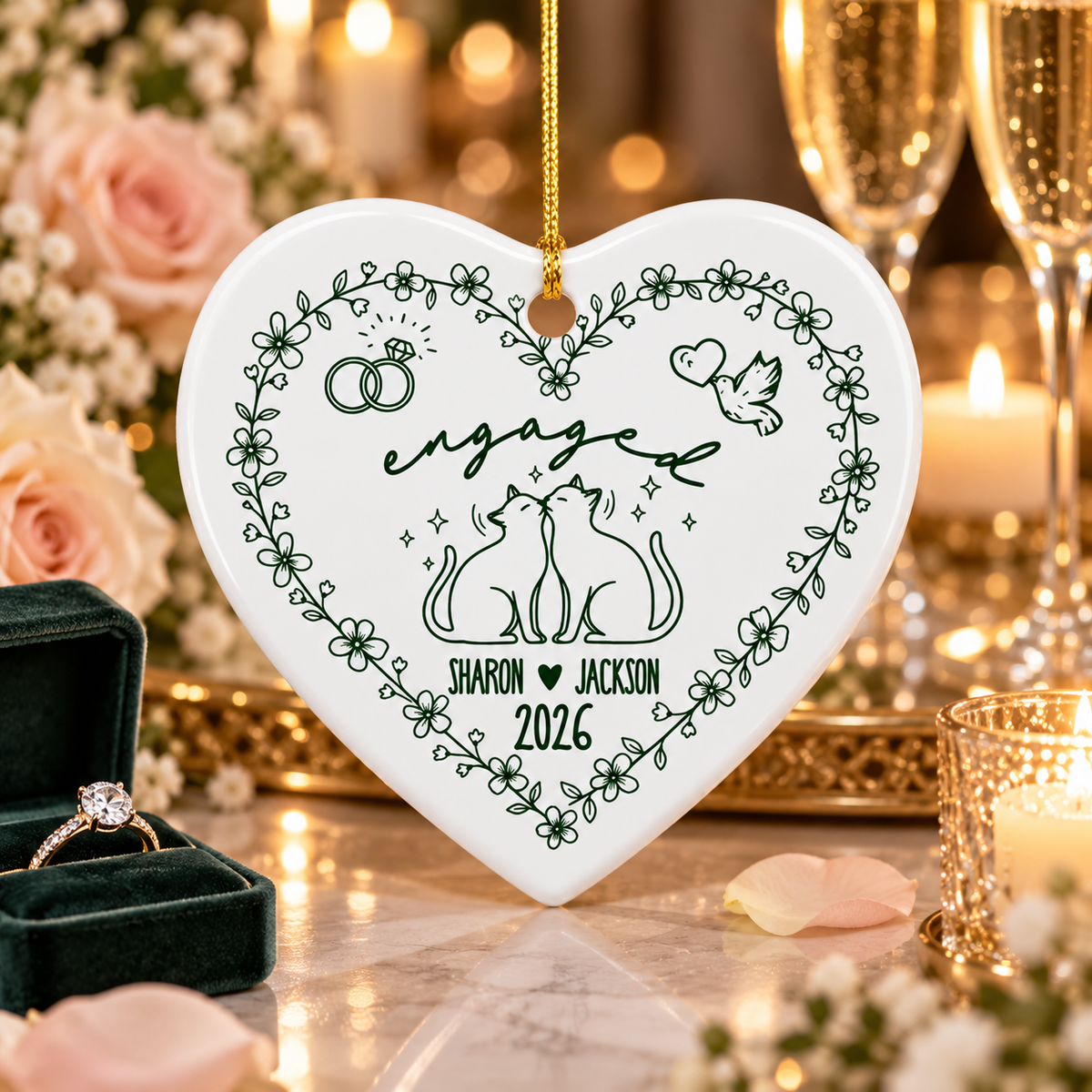 Personalized Cat Couple Engagement Ornament: Newly Engaged Cat Lover Keepsake f88d4917-db3d-4583-93e4-2b91280784b9-e6bf0c51-f2fc-4ea7-b7a7-919ed45b313d.png