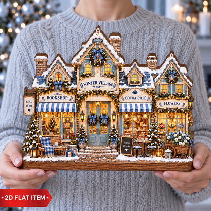 Winter Village Christmas Decor, Snowy Town Tabletop Display, Bookshop Cocoa Cafe Holiday Decoration f88e9e35-f9d7-4d99-8d2a-30ac96692711-B-ng-l-ng-m-a-ng-2D-trong-tay-1.png