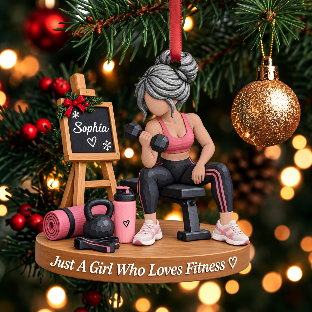 Personalized Fitness Gym Girl - Personalized Wooden Ornament f8a239b5-c83d-4b33-8fea-35b605a0132d-a.jpg