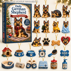 Daily German Shepherd Advent Calendar 2026 - 24-Day Festive Countdown, Acrylic Charms Blind Box - Gift For Dog Lovers f8a7ac48-6478-45a5-89c6-fce0494ed484-german-shepherd-text.png