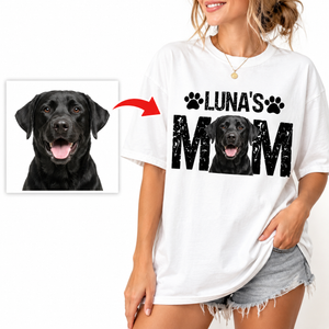 Personalized Pet Mom Shirt, Custom Dog Or Cat Photo T-Shirt With Pet Name, Funny Fur Mama Tee, Custom Pet Portrait Gift For Hers f8aa5ce8-8e8b-4fa3-8bc8-8c50f04fe7dd-3.png