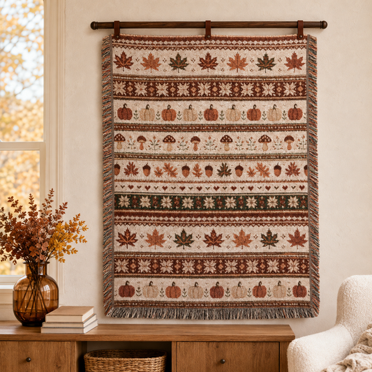 Autumn Woven Blanket fall Hostess Gift Autumn Home Decor Cottage rustic Living Room Throw Harvest season Blanket Housewarming Gift for Her f8b0dfa0-a4b4-4cf8-a438-1befab33a5e9-banner-1.png
