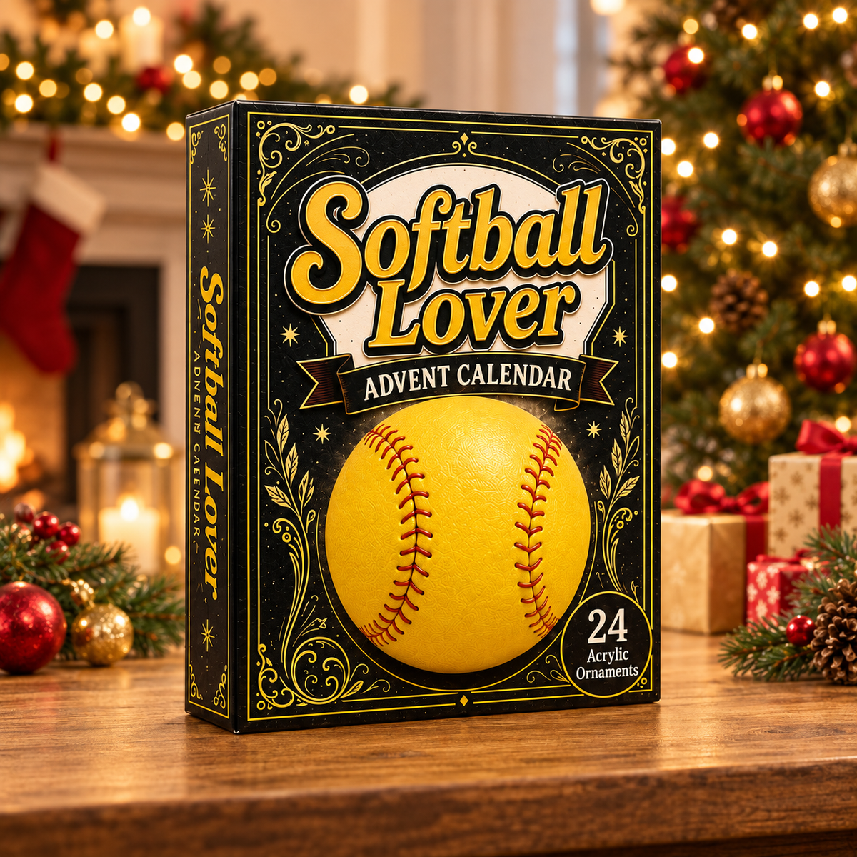Softball Lover Advent Calendar 2026 - 24-Day Festive Countdown, Acrylic Charms Blind Box - Gift For Sports Lovers f8bc9bee-d819-48e1-af56-86df962e5624-softball-box.png