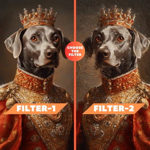 Royal Pet Portrait, Custom Oil Painting on Canvas, Personalized Pet Gift, King Queen Pet Art, Renaissance Pet Painting f8cb25a4-d3df-4694-9765-acebb8fcaaab-trttr-8-.webp