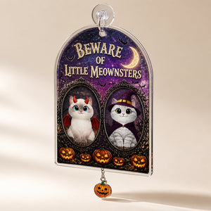 Beware of Little Meownsters Pet Photo Garden Flag - Personalized 1 Layered Suncatcher with Charm f8cd055b-a74c-40f6-a248-dddd5bdfecdf.jpg