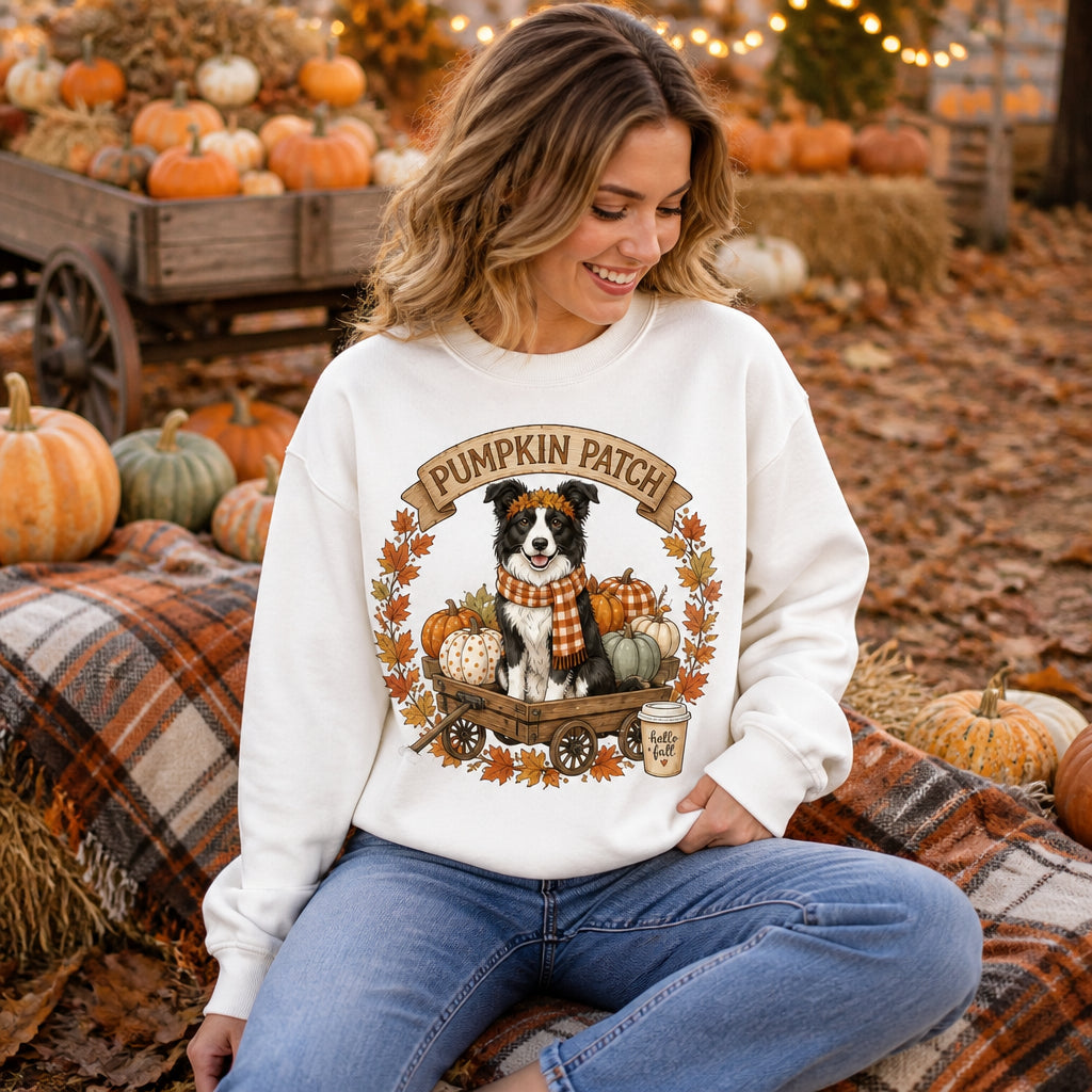 Border Collie Pumpkin Patch Fall Sweatshirt - Sweatshirt f9034dde-015d-4de8-b8f0-11b9cc77fc40.jpg