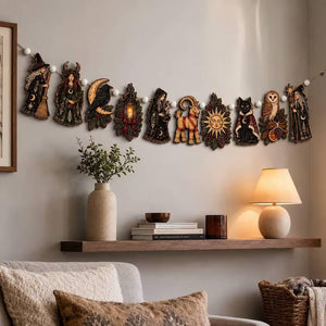 Dark Folk Yule Witch Wooden Garland, Winter Solstice With White Beads f9139199-e70b-4116-9f24-79b95c2065b1-fdgb-2-.jpg