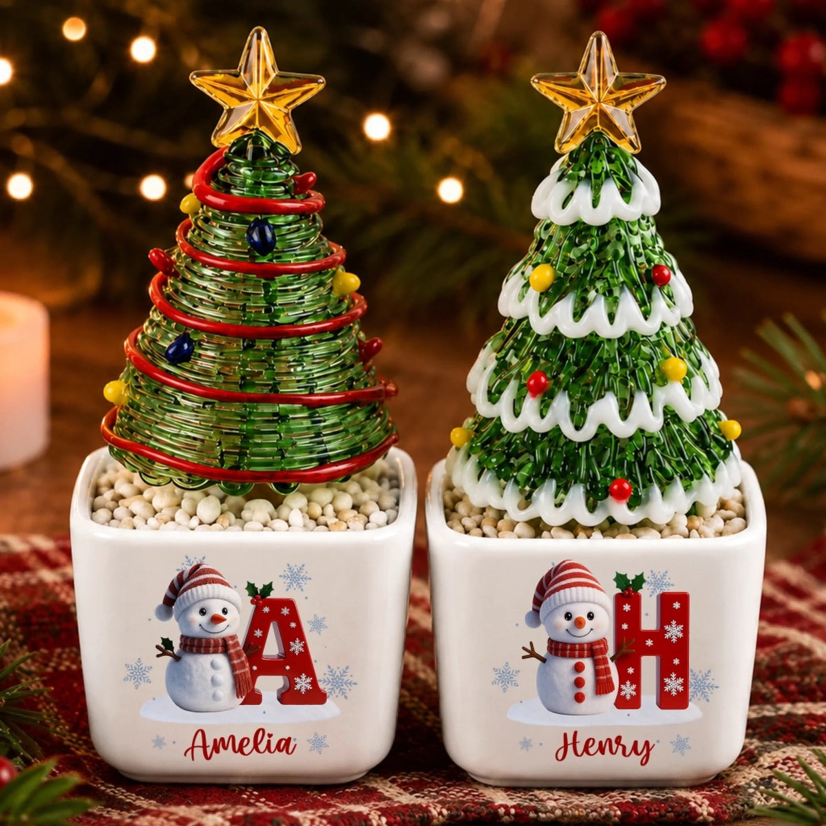 Personalized Glass Christmas Tree Planter with Name – Snowman Holiday Table Decor, Christmas Gift for Kids and Family f917dd15-0035-4b8c-aa0f-57a39c024f85-1.jpeg