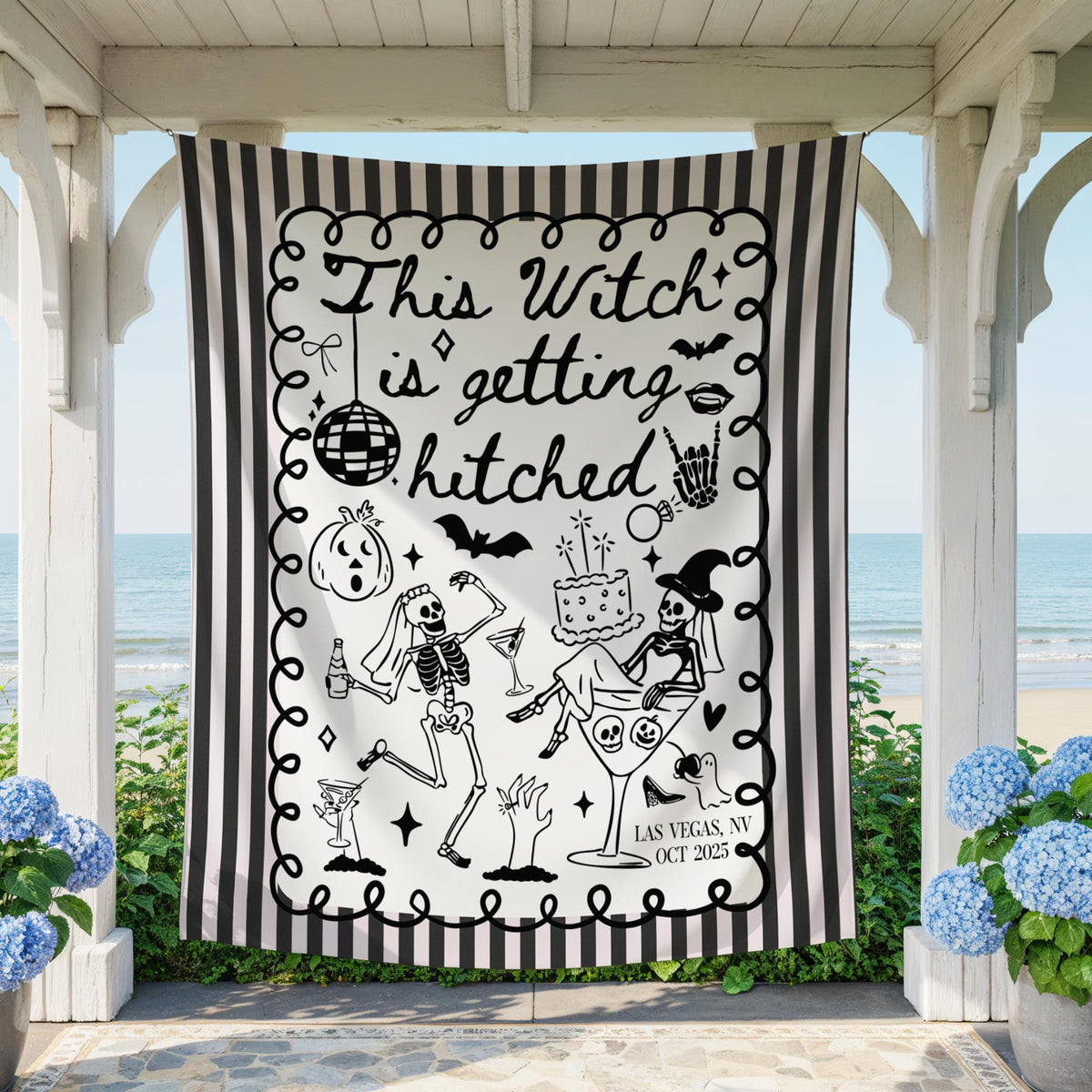 Personalized Halloween Bachelorette Banner, Witchy Bachelorette Tapestry for Photo Backdrop, Spooky Bachelorette Party Decor, Bach Halloween f92387ae-0100-40ae-8fdc-6fb33f41080d-4.jpg