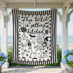 Personalized Halloween Bachelorette Banner, Witchy Bachelorette Tapestry for Photo Backdrop, Spooky Bachelorette Party Decor, Bach Halloween f92387ae-0100-40ae-8fdc-6fb33f41080d-4.jpg