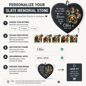 Pet Memorial Slate Heart — "Forever in My Heart" 5-Photo Collage - Personalized Slate Memorial Stone f92ea818-c855-46a2-9cb2-1d268ec80a4e.jpg