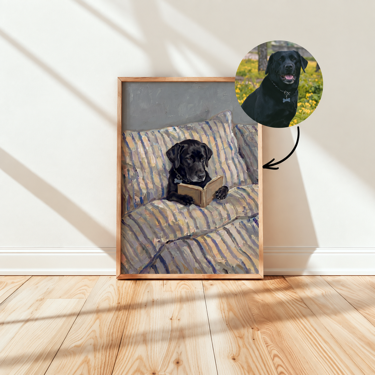Custom Dog Reading in Bed Painting, Personalized Pet Portrait From Photo, Gift For Friends f9341fd8-f813-4170-b1fc-c3ee6ecd5582-Ch-ch-c-s-ch-trong-khung-g-3.png