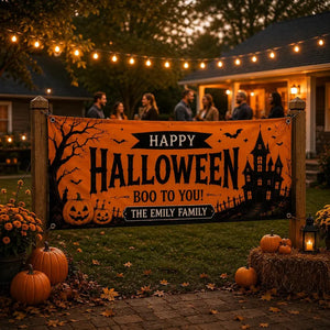 Personalized Halloween Party Banner, Custom Family Name Halloween Backdrop, Happy Halloween Boo To You Banner, Indoor Outdoor Party Decor f937a08b-0aed-417f-b348-207ff2d67722-dsfdfdrgg-2-.webp