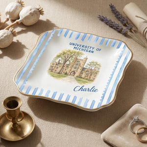 Custom University Ring Dish, Graduation Trinket Tray, Class of 2026 Jewelry Tray, University Spirit Striped Dish, Senior Night Gift f96582df-c62b-4715-88d5-a2707443e726-4.jpg