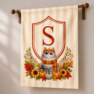 Autumn Cat Monogram Garden Flag - Personalized Family Flag f967ff38-1eb3-49c6-b343-972dc9ff7a7e.jpg