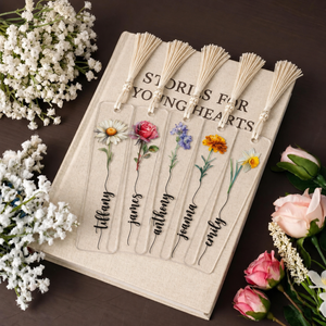 Personalized Birth Month Flower Bookmark, Floral Bookmark for Women, Bookmark Gift, Bridesmaid Proposal Gift, Birthday Gifts for Her f981aac8-ae0a-4919-9828-9415fdf5e698-banner-1.png