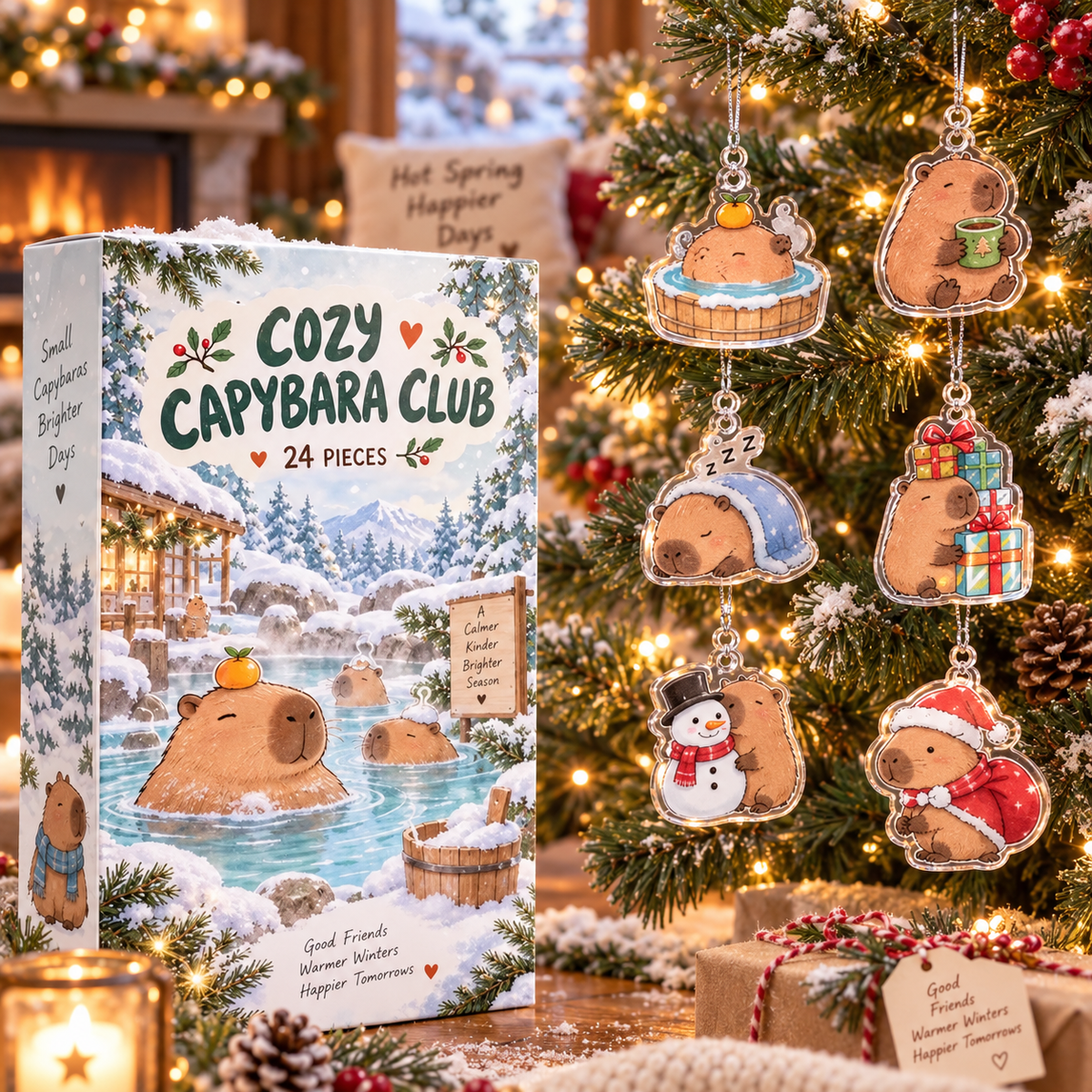 Capybara Advent Calendar, 24 Acrylic Hanging Tokens, Cozy Animal Christmas Countdown Gift for Capybara Lovers f9913fbd-ce29-498f-adb0-52799ec3e4f4-1c4d2509-02f8-4a04-8df3-775d94c67120.png