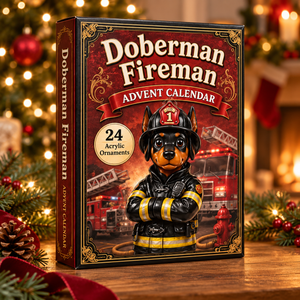 Doberman Fireman Advent Calendar 2026 - 24-Day Festive Countdown, Acrylic Charms Blind Box - Gift For Doberman Lovers f99854f1-23ee-4cef-932d-d27b8540c9c1-doberman-box.png