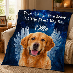Pet Memorial Angel Wings Photo Blanket - Personalized Blanket f99858b1-5ef1-45b4-b885-8f1cb8dcdf42.jpg