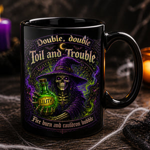 Personalized Cauldron Mug – Double, Double Toil and Trouble (Name on Potion) - Personalized Halloween Black Ceramic Witch Mug f9c54a78-09cb-4c18-aa0f-79fcc6c8f68b.jpg