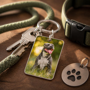 Pet Memorial Photo Keychain – You Left Paw Prints On My Heart - Personalized Photo Charm Keychain f9d338a7-b13a-40ef-872c-af390910ddd0.jpg