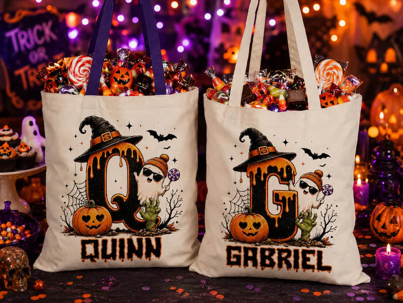 Cute Halloween Ghost bag, Spooky Goodie Bag, Custom Name Halloween Tote Bag, Trick or Treat Candy Bag, Personalized Halloween Kids Treat Bag f9db2c75-83e9-45df-b0ac-12a3f18bc217-gfyuoli-3-.webp