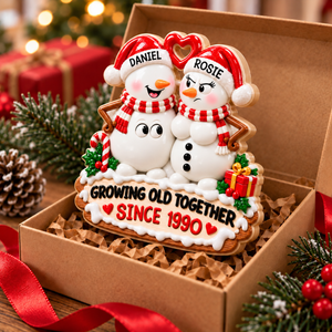 Love Gets Better With Time - Personalized Real 3D Raised Ornament