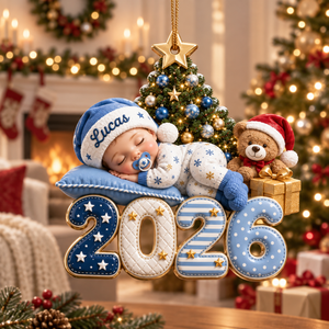 Personalized Baby First Christmas 3D Ornament 2026, Custom Baby Name Ornament, Newborn Boy Christmas Keepsake, First Xmas Gift f9fff0ea-90bf-4d0c-bdf3-e685252e9d03-397eee46-6966-4659-bc03-4e79b443866f.png