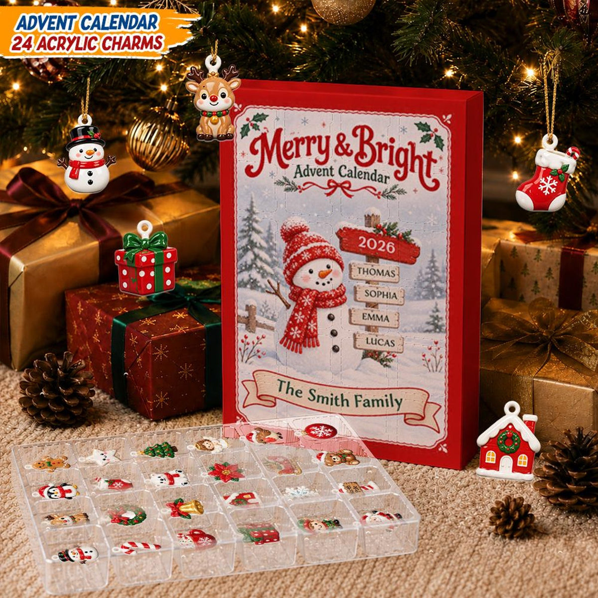 Custom Family Name Merry Bright Advent Calendar, 24 Pcs Snowman Acrylic Charms Countdown Gift fa17334a-6b07-4da4-87e9-2176a45612f3-il_1588xN.8535231518_ordy.jpg