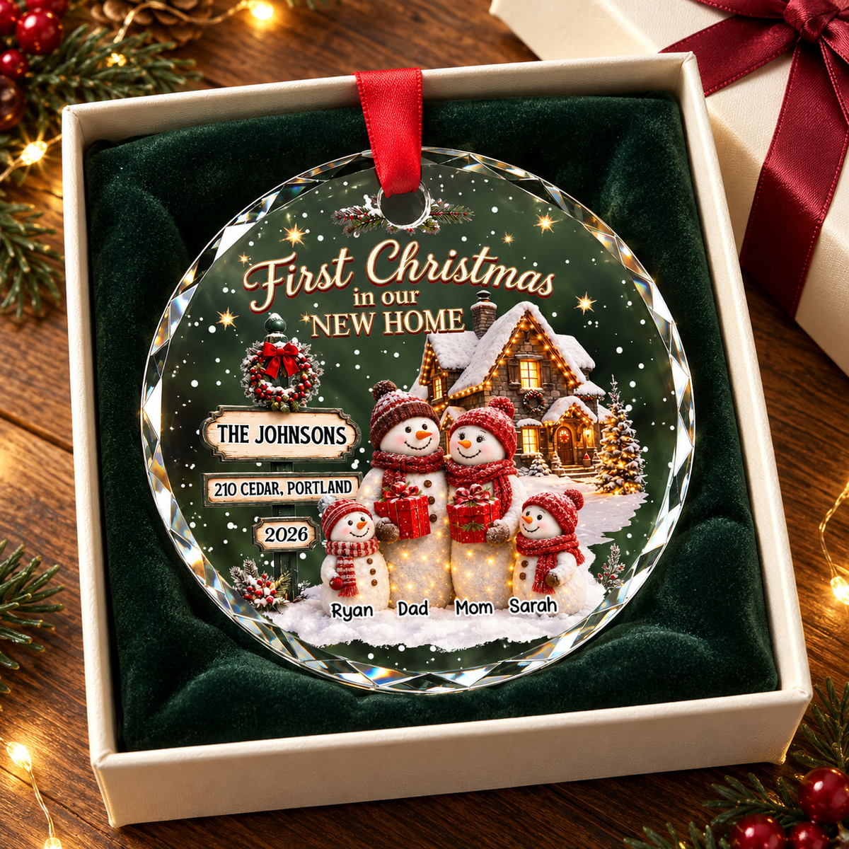 First Christmas In Our New Home - Personalized Glass Ornament - Christmas Decoration, Housewarming Gift fa1d8a52-908f-49e8-8bd8-ff0e32a234dc-5.png
