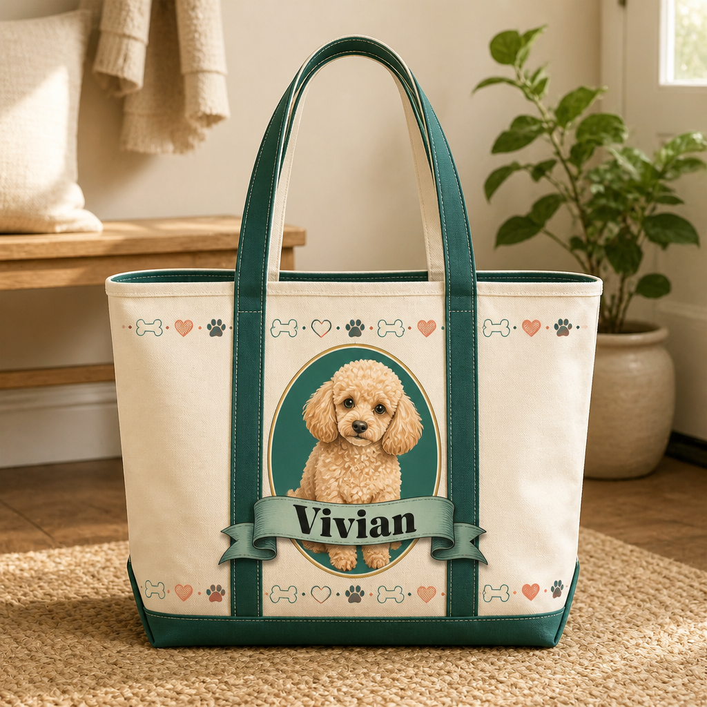 Personalized Poodle Name Tote Bag - Personalized AOP Tote fa3e9007-db85-455a-af4c-45337379547d.png