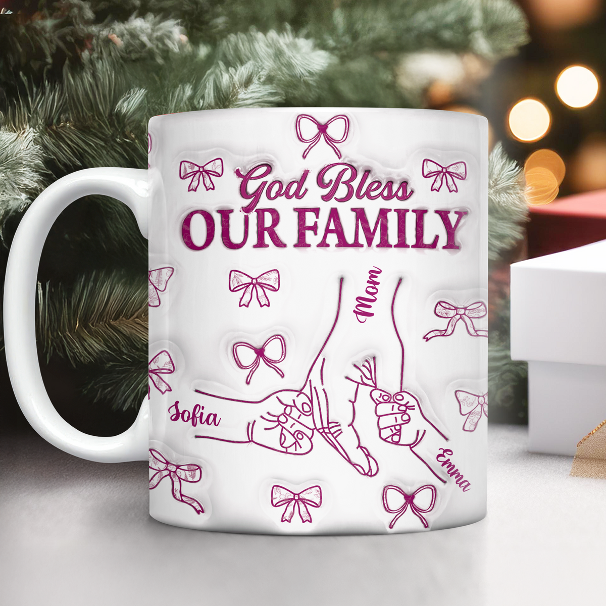 Custom Family Name God Bless Our Family Gifts - Personalized Mug fa4418e1-e834-4ed1-a302-bc585425ec55-MK-2-Ads.png