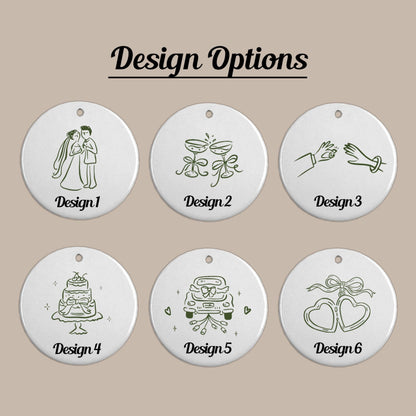 Custom Engaged Ceramic Ornament, Custom Engagement Gift, Personalized Engagement Gift for Engaged Couples, Wedding Gift Newlyweds, Bride and Groom fa56296f-e92b-4e4c-bc6a-dde895323518-6.jpg