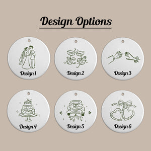 Custom Engaged Ceramic Ornament, Custom Engagement Gift, Personalized Engagement Gift for Engaged Couples, Wedding Gift Newlyweds, Bride and Groom fa56296f-e92b-4e4c-bc6a-dde895323518-6.jpg