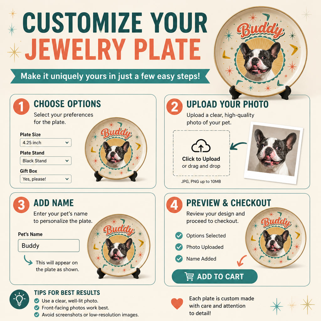 Custom Pet Portrait Jewelry Plate — Mid‑Century Burst - Personalized Jewelry Plate fa5ca05b-0f7c-43c0-bc52-1f3c63f1c1f5.jpg