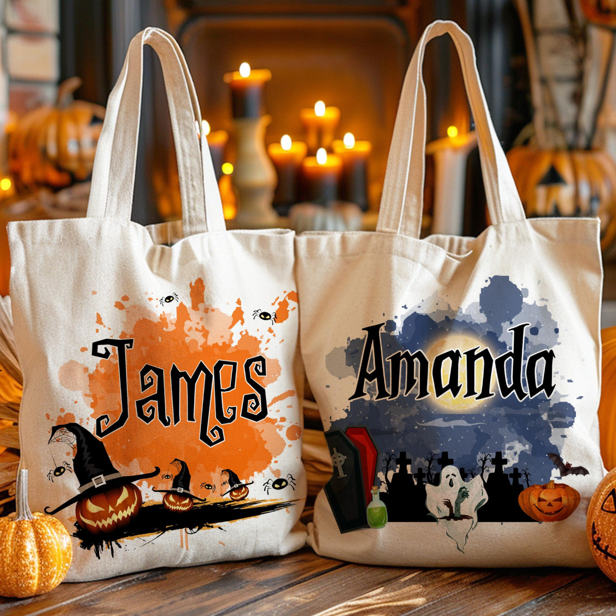 Personalized Halloween Tote Bag: Custom Trick or Treat Canvas Bag fa651cab-c734-4e51-a132-2855a95ef28f-1.png