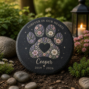 Floral Paw Memorial Slate – Personalized Name & Years - Personalized Slate Memorial Stone fa71b086-5ba8-4a1c-8098-398625d19327.jpg