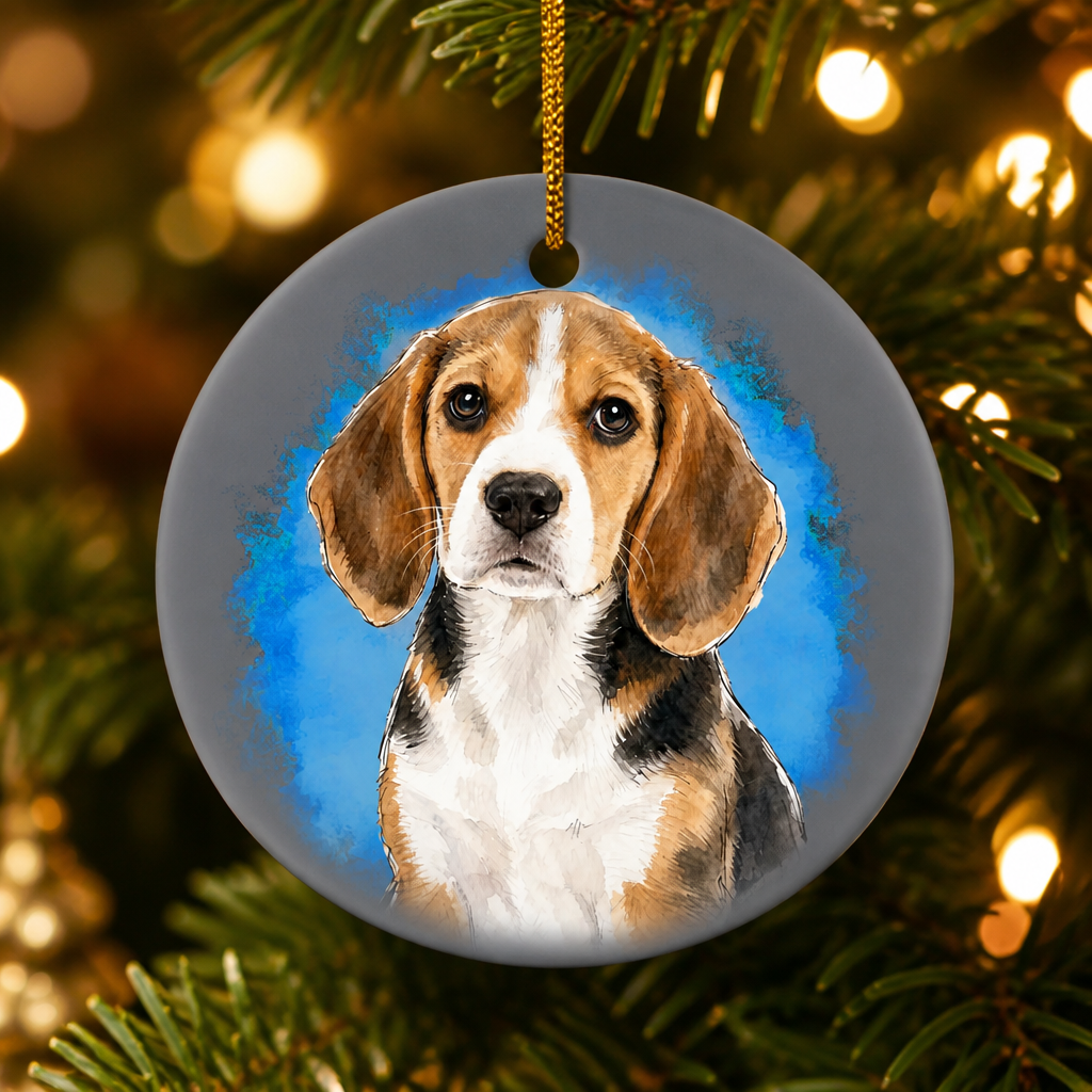Custom Pet Memorial Portrait Ornament – Name & Years - Personalized Ornament fa747d53-ab61-4304-94d8-cb5c5088f745.png