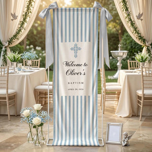 Personalized Baptism Welcome Sign, Custom Christening Banner, Baby Party Decor fa851ae3-13e2-47d1-9386-9dc9d48b3b49-2.jpg