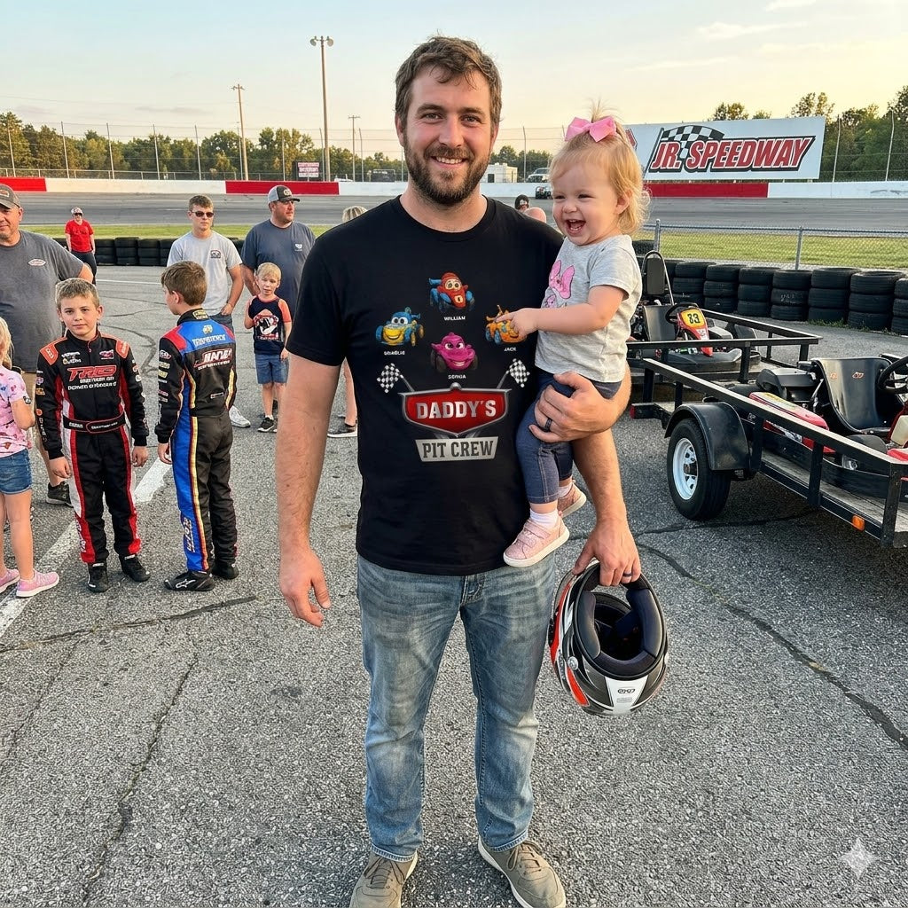 Father's Day Gifts, Daddy's Pit Crew - Personalized Shirt