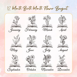 Personalized Leather Magnetic Bookmark, Engraved Birth Flower Book Mark Gifts fa979531-17c0-4cbd-90aa-f47715d8c405-10.jpg