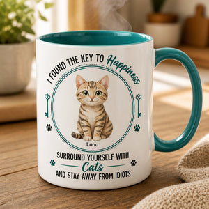 Key to Happiness Cat Mug – Personalized Pet Name - Personalized Mug fa990a7e-36b9-4138-a689-450b163622d3.jpg